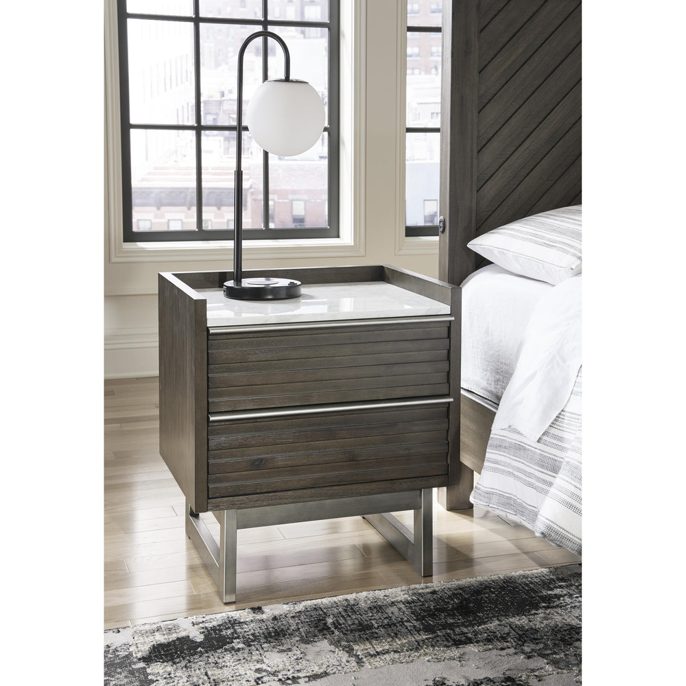  Ashley Arkenton B786-92 Two Drawer Night Stand IMAGE 5
