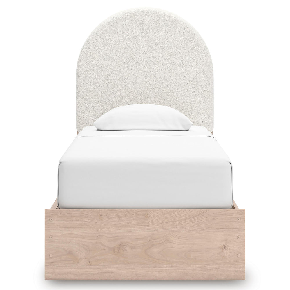  Signature Design by Ashley Arloster PCB1566B4 Twin Upholstered Panel Bed with Storage IMAGE 3