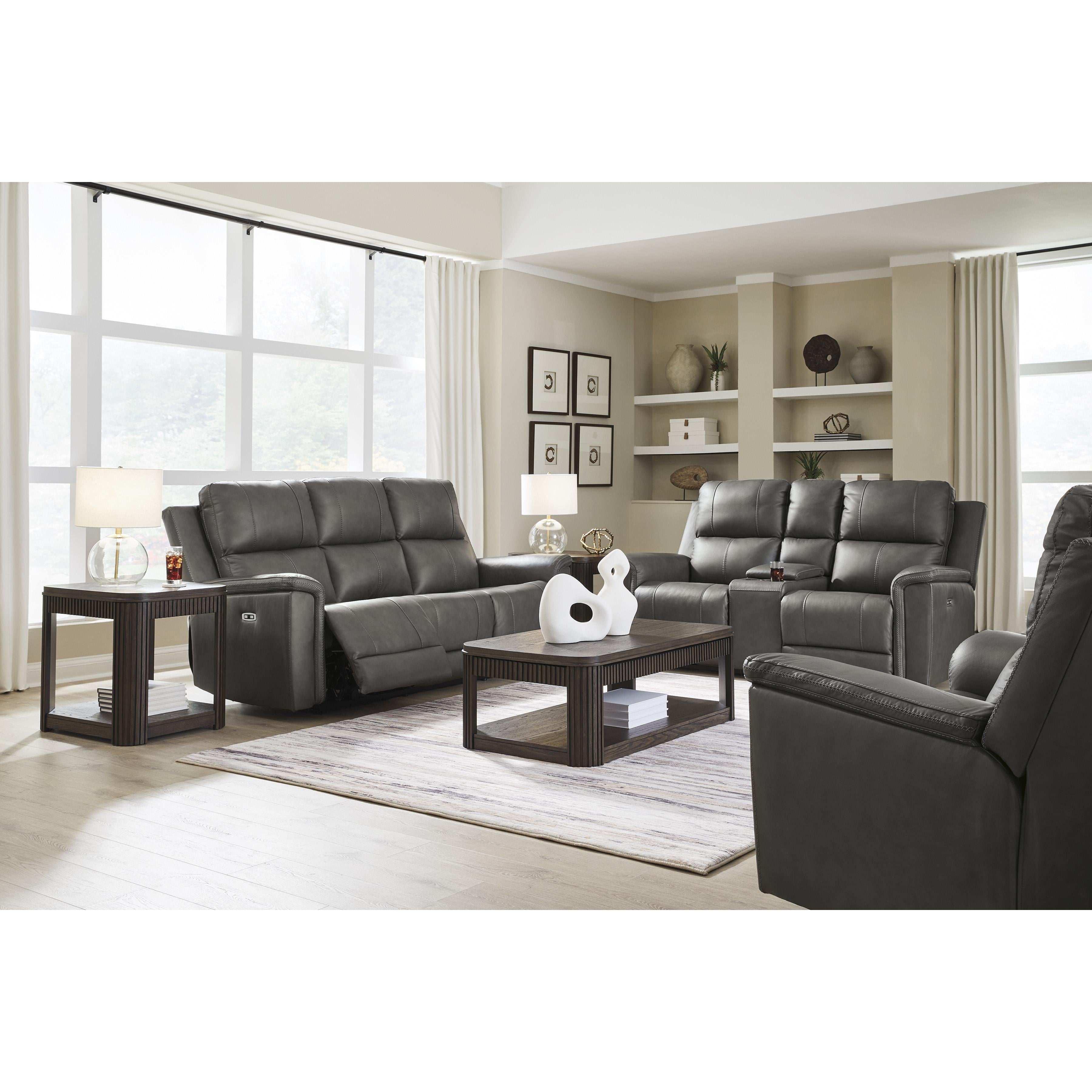  Signature Design by Ashley Bleckley PCU1200018 Power Reclining Loveseat with Console and Adjustable Headrest IMAGE 13