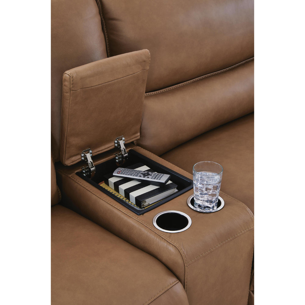  Signature Design by Ashley DeepWakes PCU62606S30 7 pc Reclining Sectional with Chaise and Storage Consoles IMAGE 2