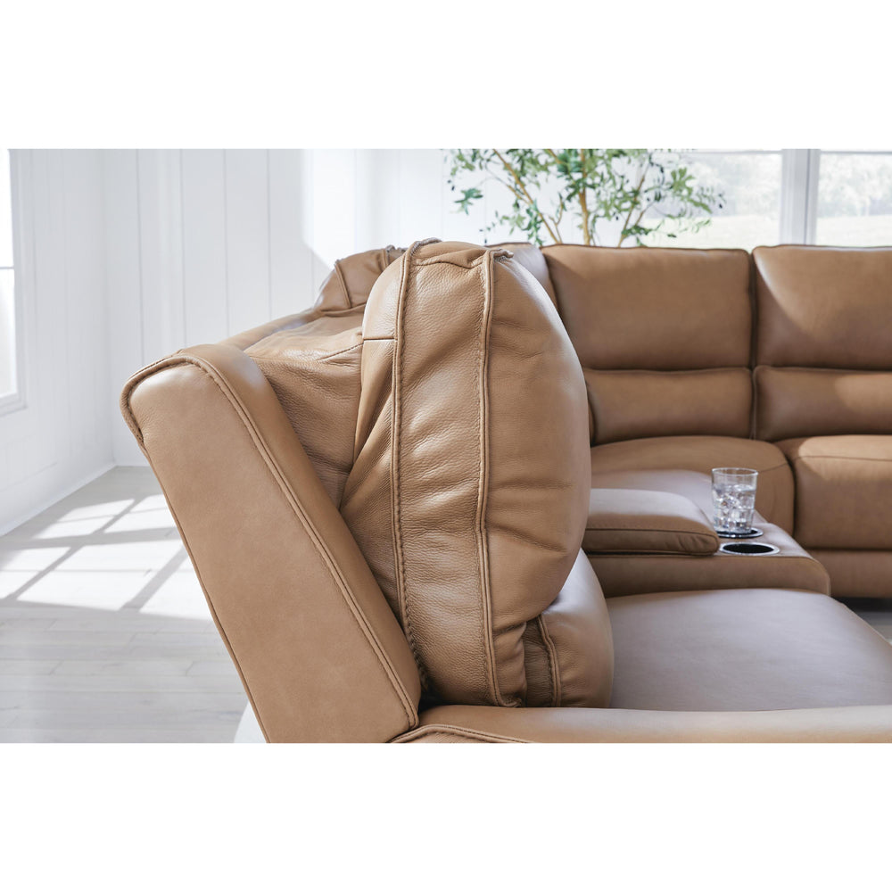  Signature Design by Ashley DeepWakes PCU62606S31 7 pc Reclining Sectional with Chaise and Storage Consoles IMAGE 2