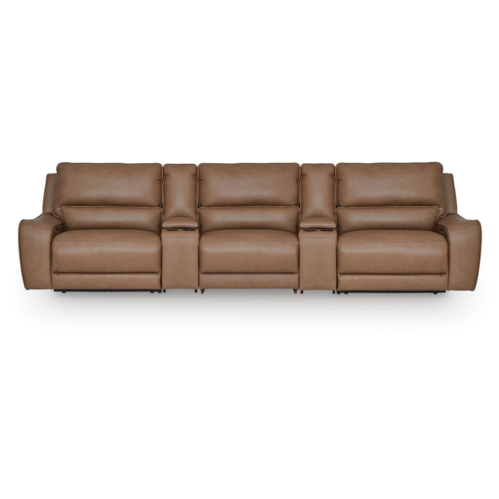  Signature Design by Ashley DeepWakes PCU62606S39 5 pc Reclining Sectional with Storage Consoles IMAGE 1