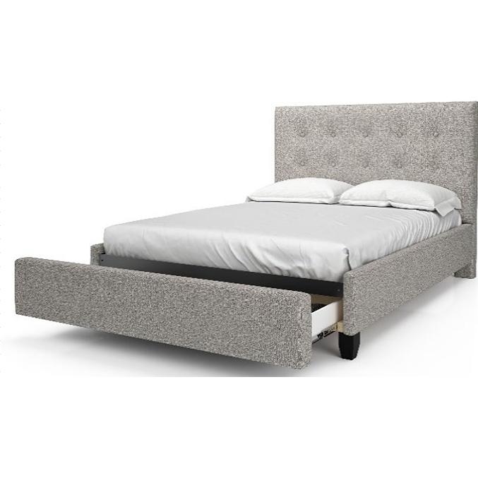  Julien Beaudoin Adam HAM54+BKPDF Full Upholstered Platform Bed IMAGE 1