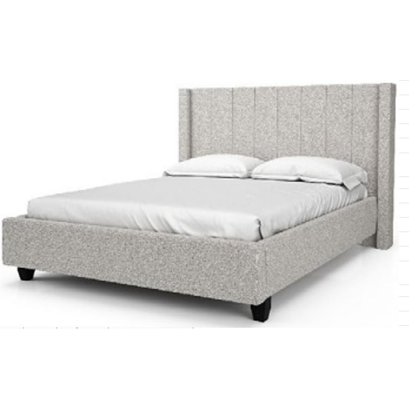  Julien Beaudoin Clarence HCL78+BKBSWK King Upholstered Box Spring Bed IMAGE 1