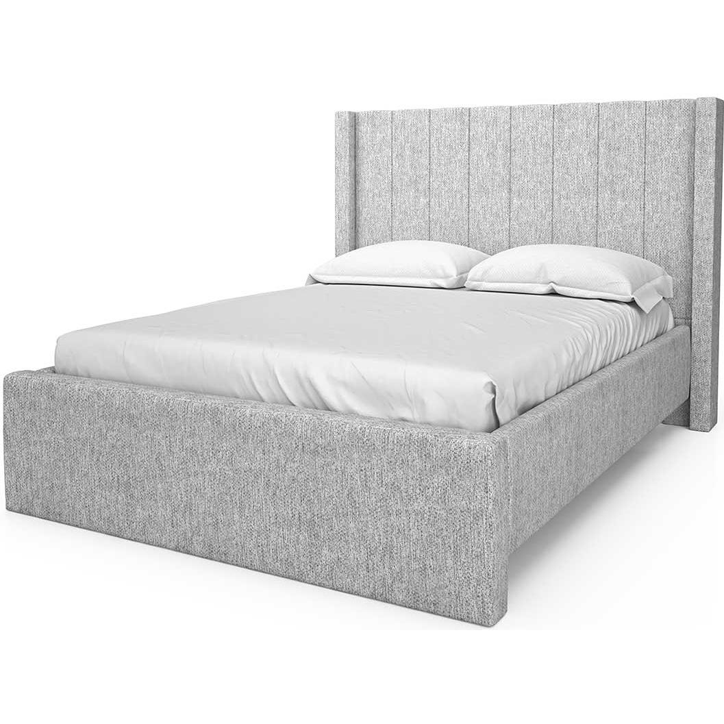 Julien Beaudoin Clarence HCL78+BKPLK King Upholstered Platform Bed IMAGE 1