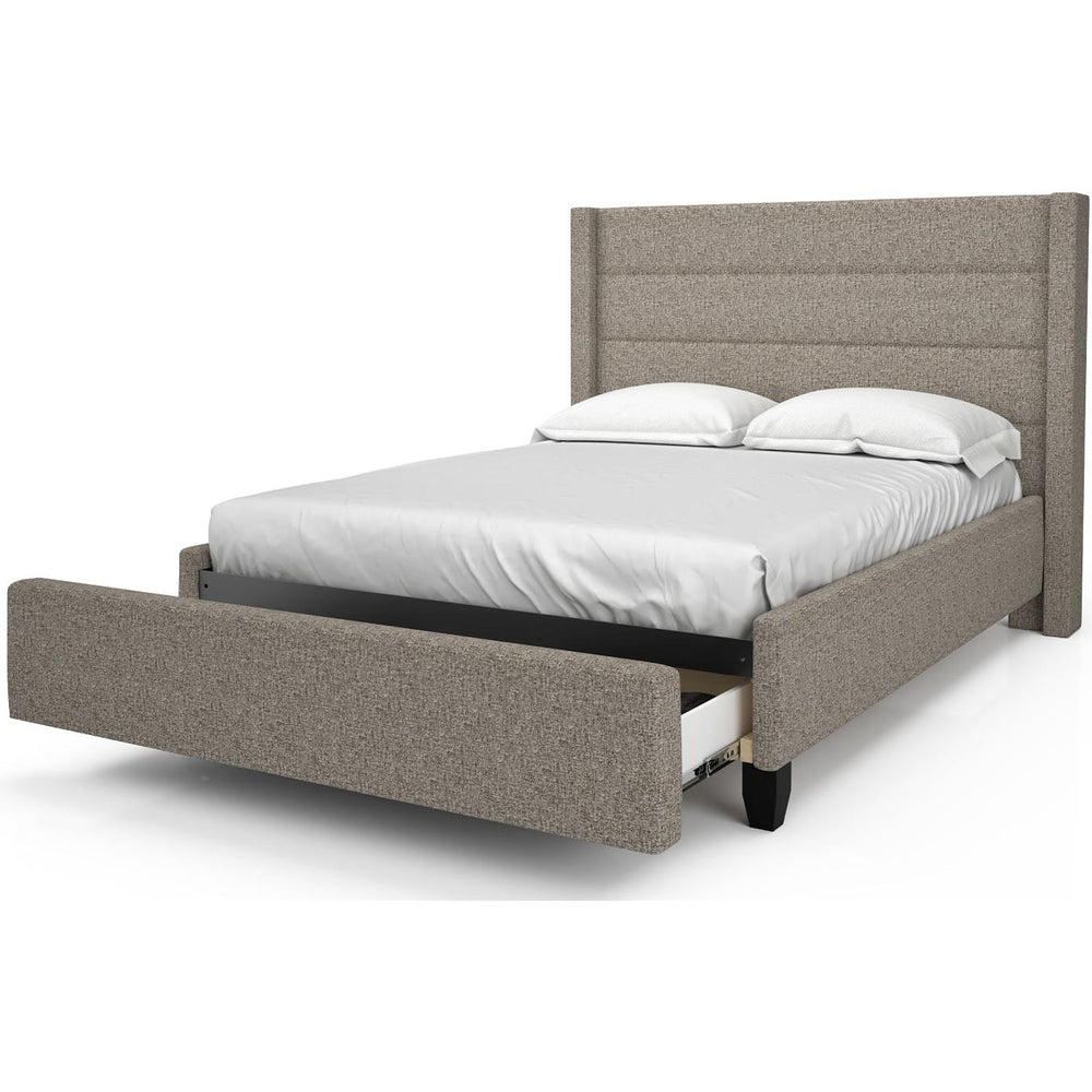  Julien Beaudoin Elliane HEL39+BKPDT Twin Upholstered Platform Bed IMAGE 1
