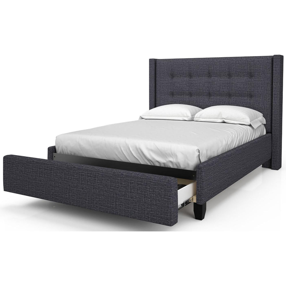  Julien Beaudoin Floriann HFL78+BKPDK King Upholstered Platform Bed IMAGE 1