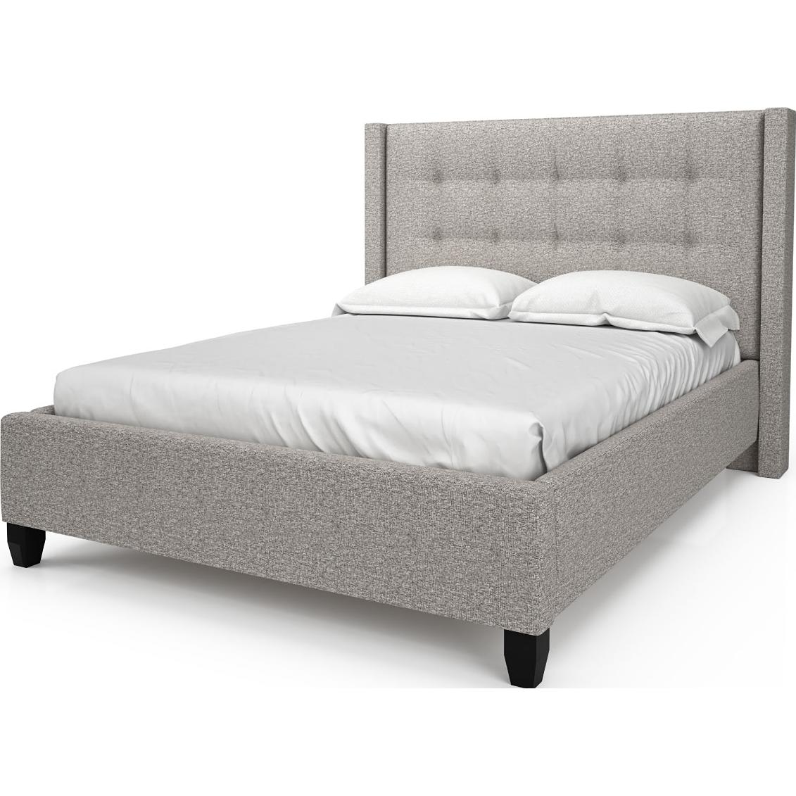  Julien Beaudoin Floriann HFL39+BKPLWT Twin Upholstered Platform Bed IMAGE 1