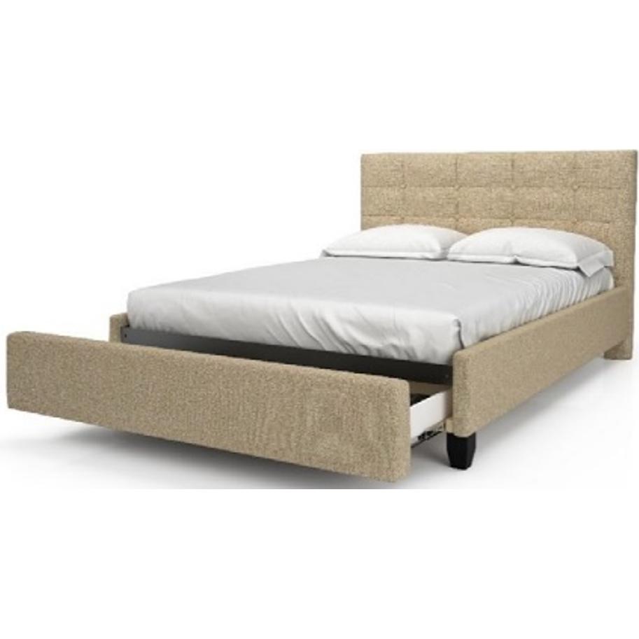  Julien Beaudoin Heaven HHE78+BKPDK King Upholstered Platform Bed IMAGE 1