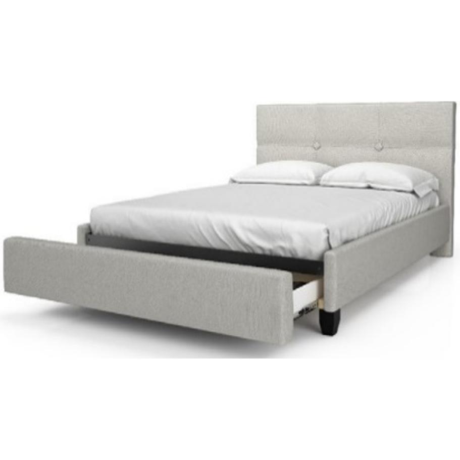  Julien Beaudoin London Twin Upholstered Platform Bed London HLO39+BKPDT Twin Upholstered Platform Bed IMAGE 1