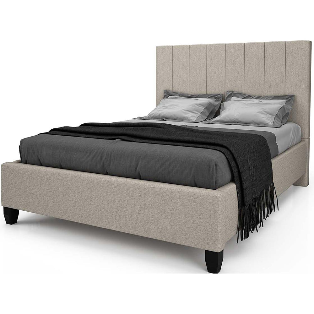  Julien Beaudoin Noah King Upholstered Platform Bed Noah HNO78+BKBSWK King Upholstered Box Spring Bed IMAGE 1