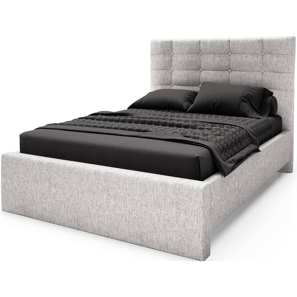  Julien Beaudoin Ocean Queen Upholstered Platform Bed Ocean HOC60+BKBSQ Queen Upholstered Box Spring Bed IMAGE 1