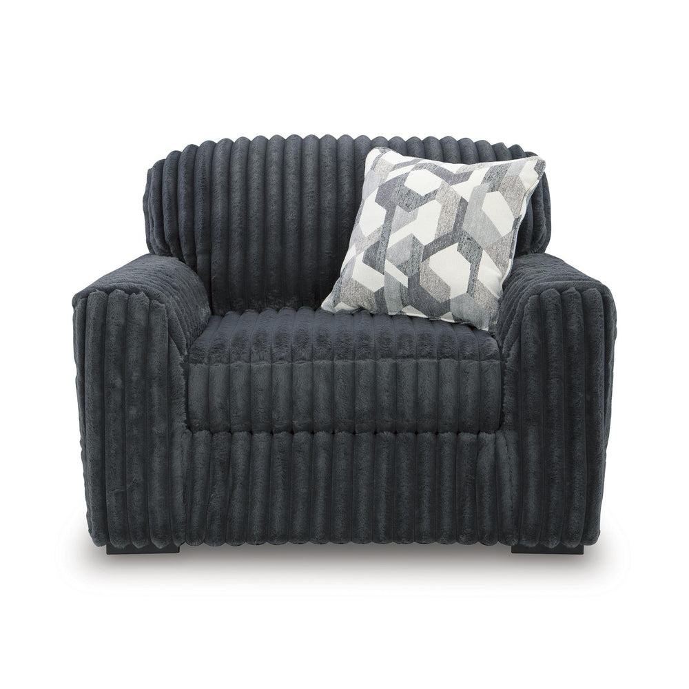  Signature Design by Ashley Midnight-Madness 9810523 Chair and a Half IMAGE 2