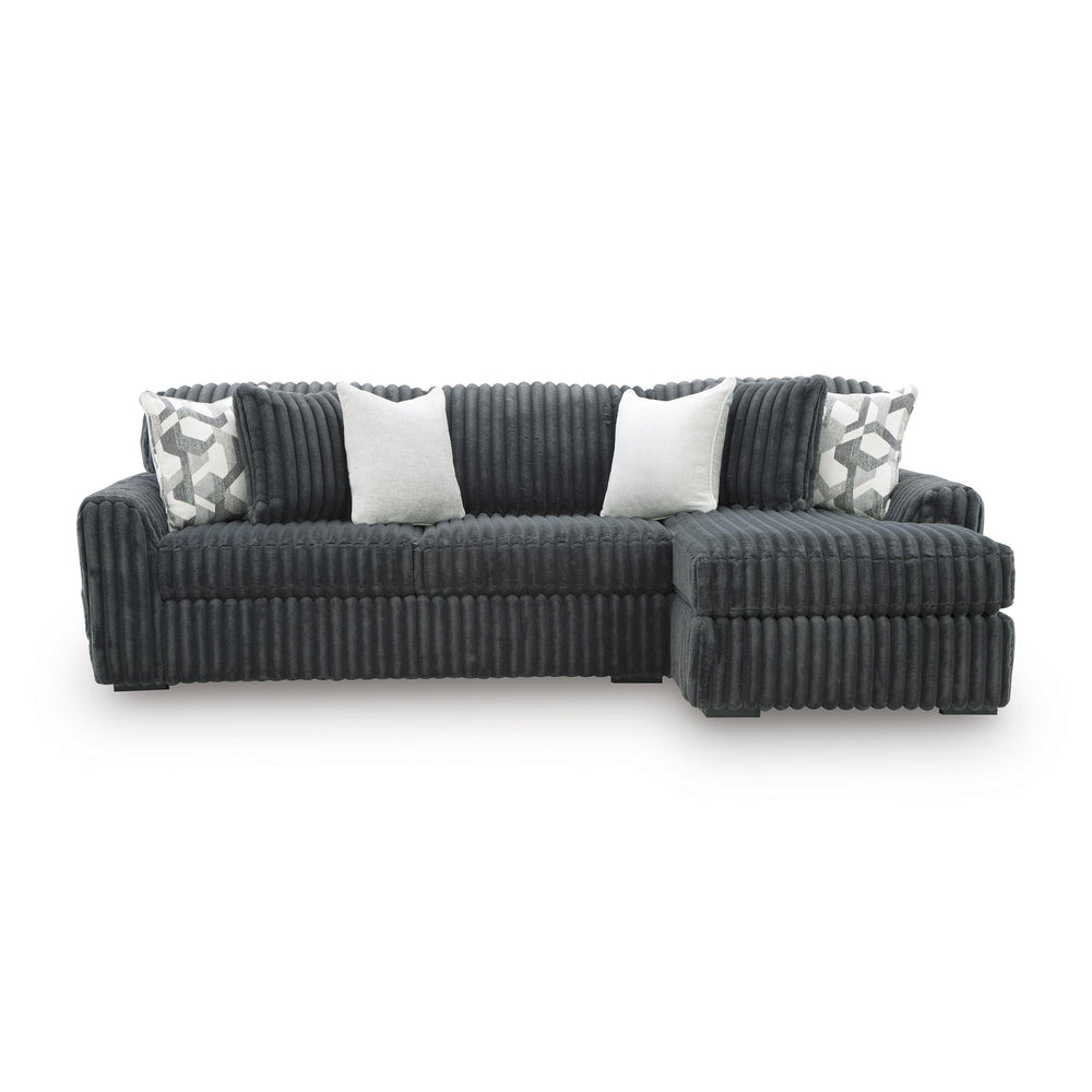  Signature Design by Ashley Midnight-Madness 98105S3 2 pc Sectional Sofa Chaise IMAGE 1