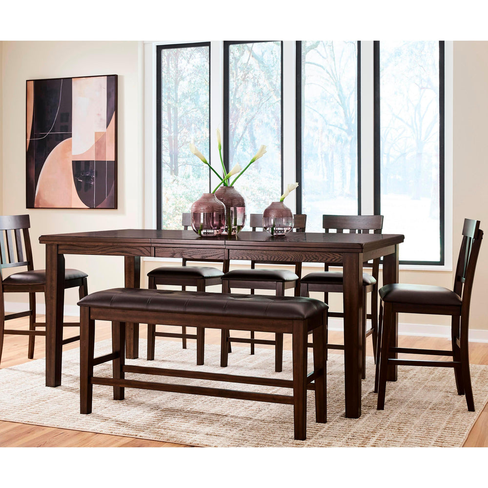  Signature Design by Ashley Haddigan D596-09 Double Counter Upholstered Bench IMAGE 6