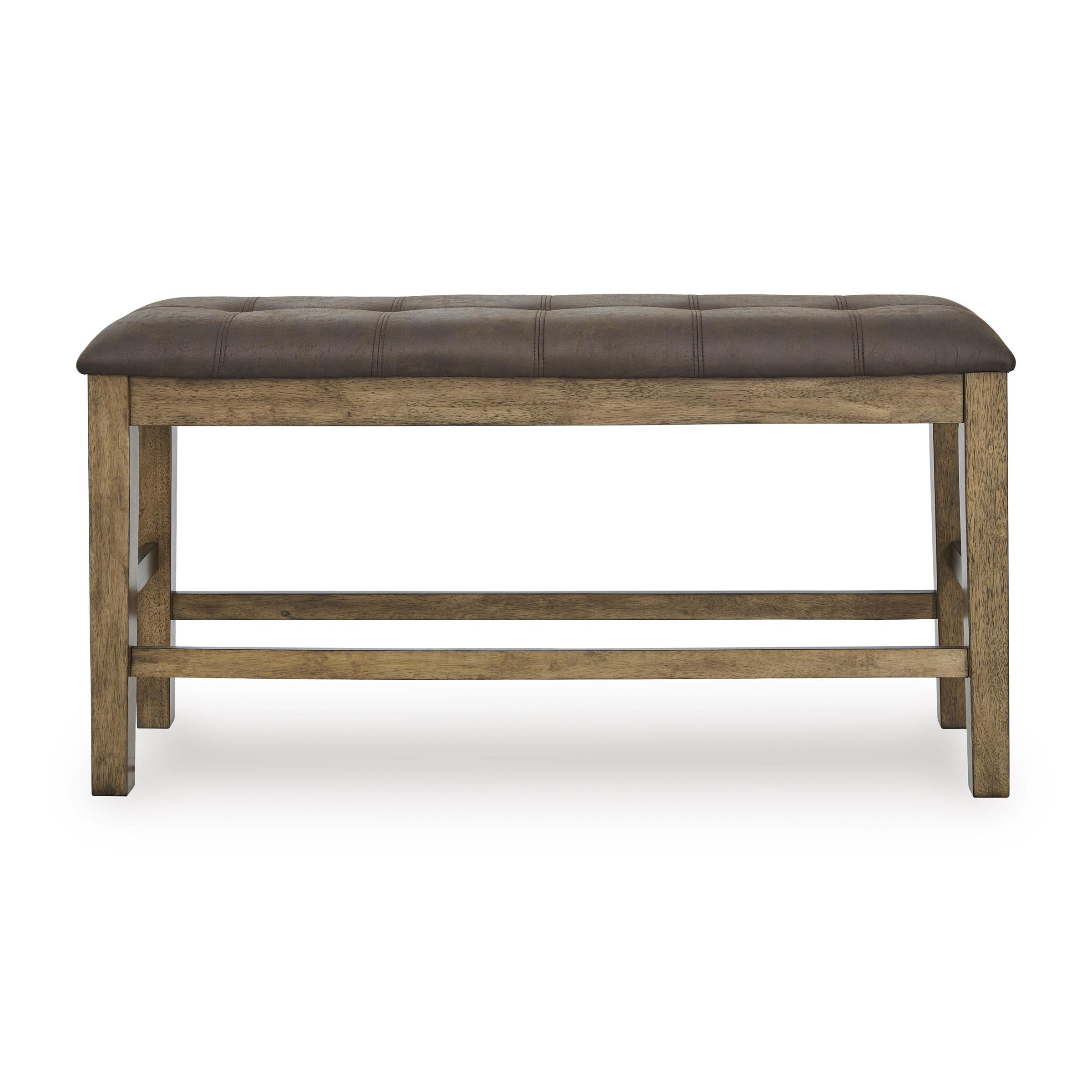  Signature Design by Ashley Urbinforte PCD592-09 Double Counter Upholstered Bench IMAGE 2