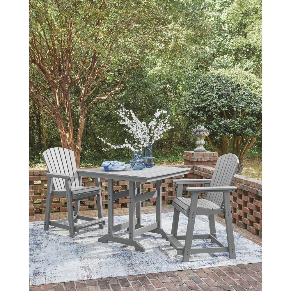  Signature Design by Ashley Sanctuary Beach PCP227-632 Square Counter Table with Umbrella Option IMAGE 5