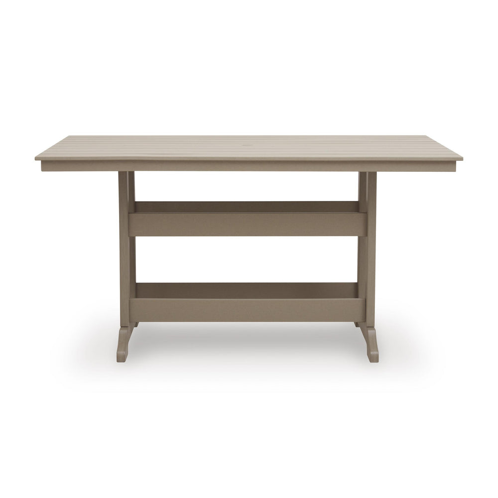  Signature Design by Ashley Seacliff Beach PCP228-642 Rectangular Counter Table with Umbrella Option IMAGE 2
