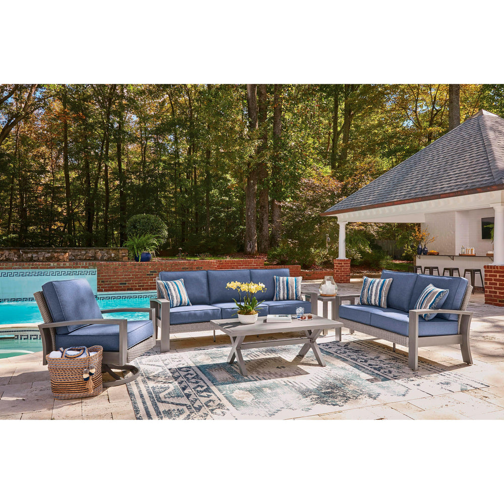  Signature Design by Ashley Half Moon Beach PCP418-821 Swivel Lounge with  Cushion IMAGE 11