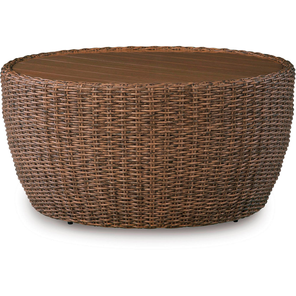  Signature Design by Ashley Double Point PCP503-708 Round Cocktail Table IMAGE 1