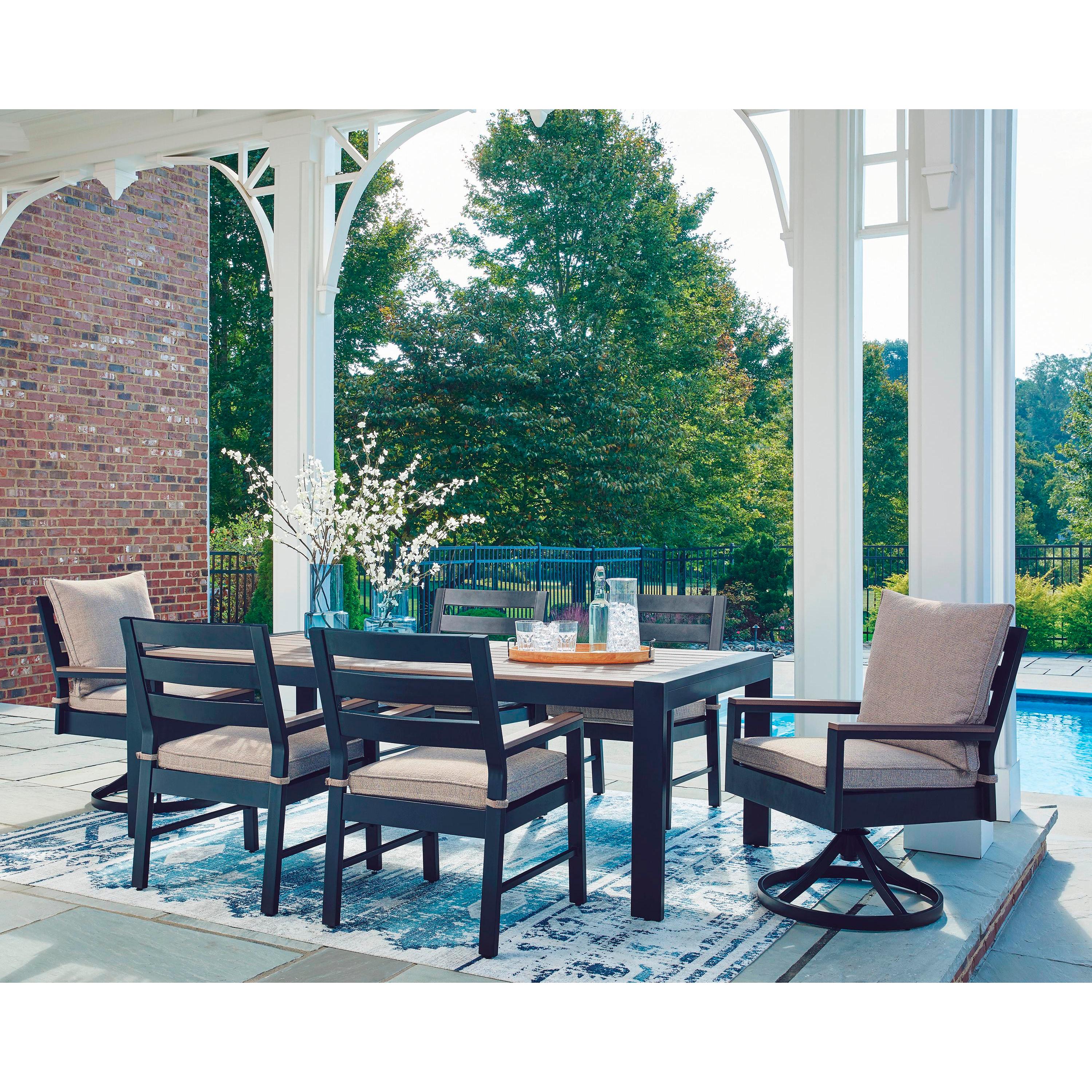  Signature Design by Ashley East Beach PCP587-602A Swivel Chair with Cushion IMAGE 5
