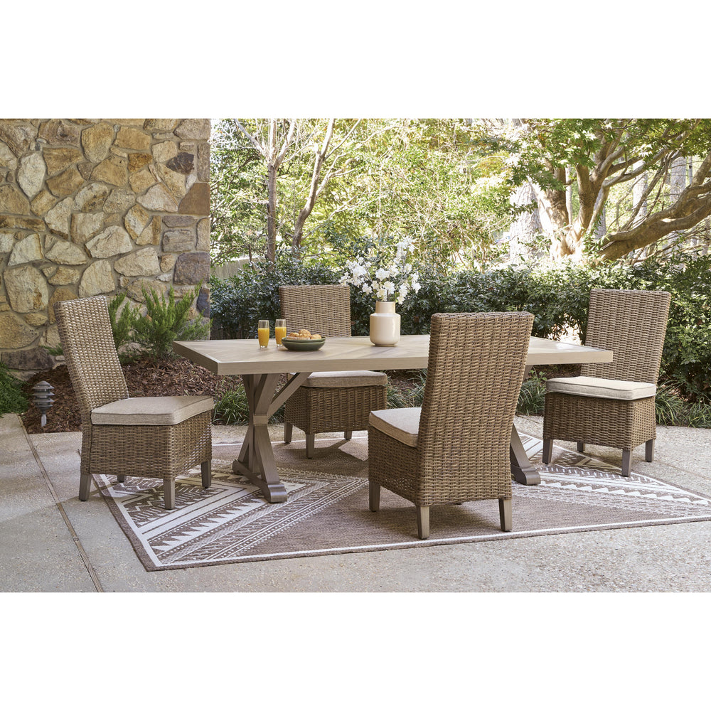  Signature Design by Ashley Laguna Heights PCP790-625 Rectangular Dining Table with Umbrella Option IMAGE 11
