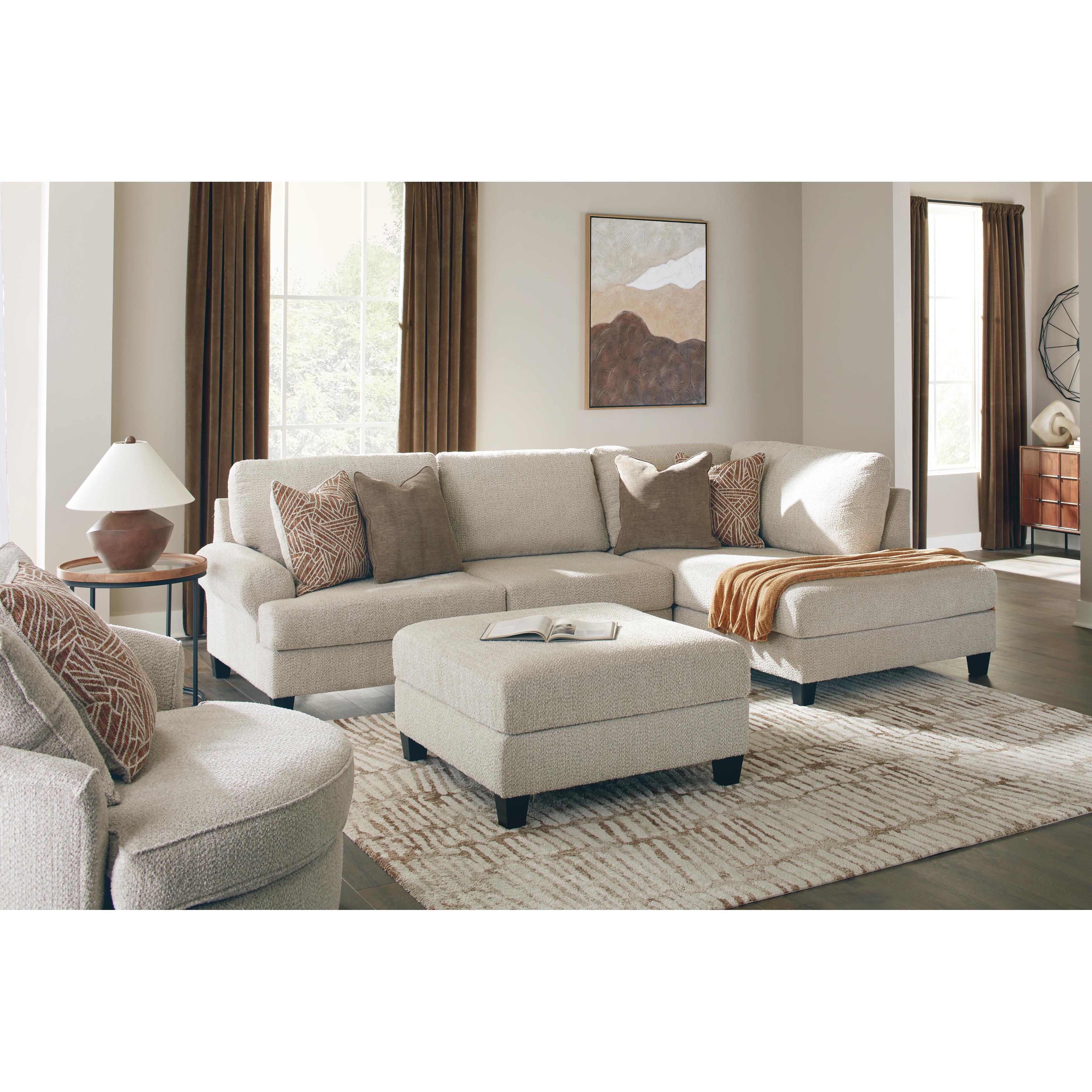  Benchcraft Steelwater Retreat Fabric Ottoman 6670408 IMAGE 9