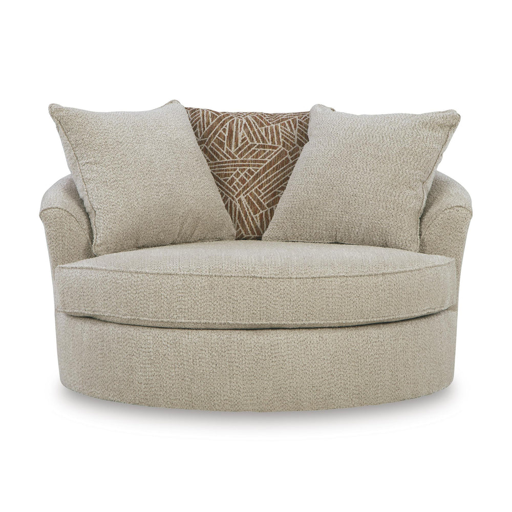  Benchcraft Steelwater Retreat Swivel Fabric Accent Chair 6670421 IMAGE 2