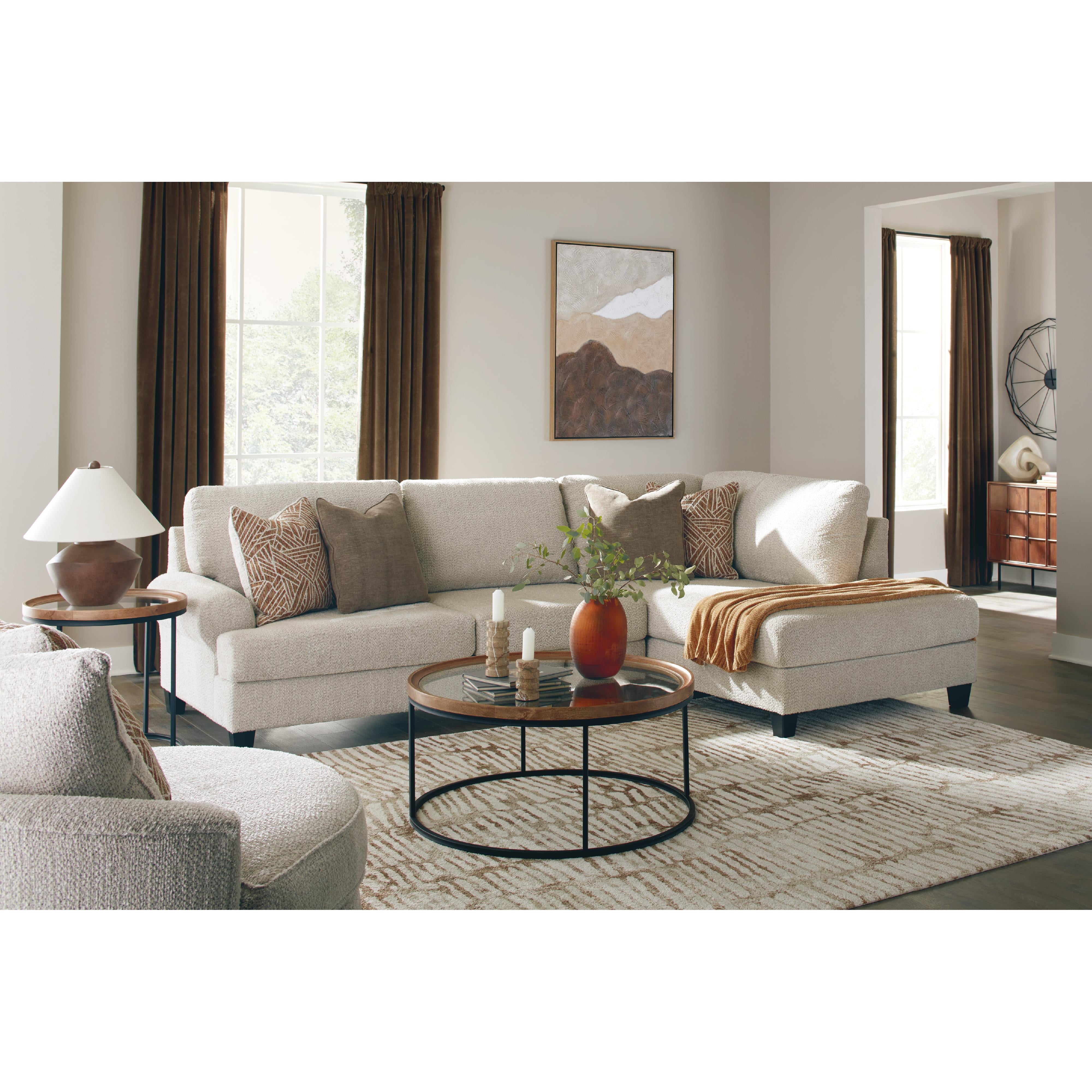  Benchcraft Steelwater Retreat Swivel Fabric Accent Chair 6670421 IMAGE 5