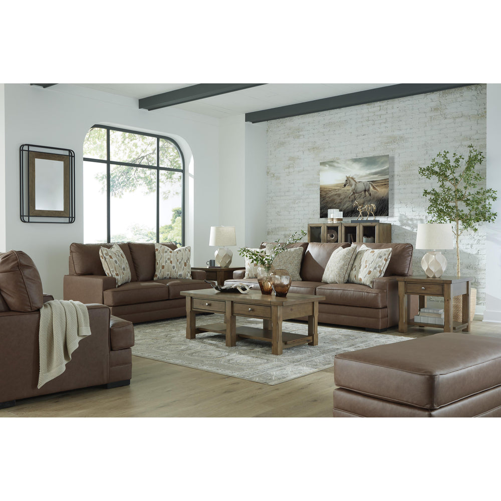  Benchcraft VillaCourt Stationary Leather Look Loveseat 7490935 IMAGE 7