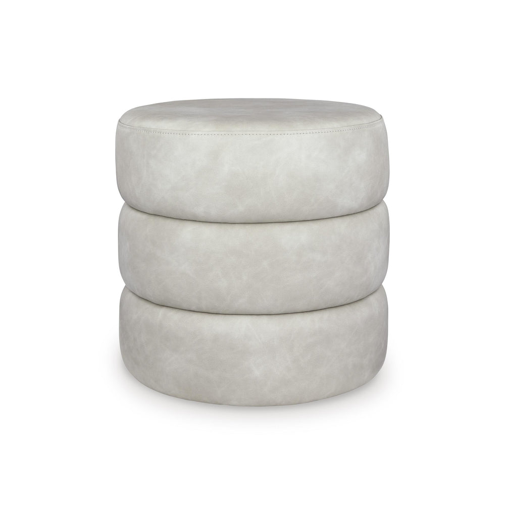  Signature Design by Ashley Ummi Leather Look Ottoman A3000792 IMAGE 1
