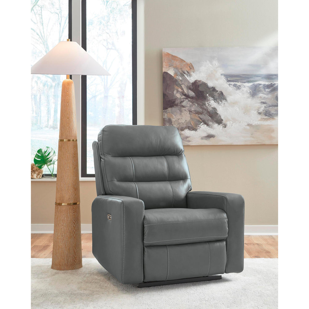  Signature Design by Ashley Pennacle Pier Power Leather Match Recliner PCU1350113 IMAGE 5