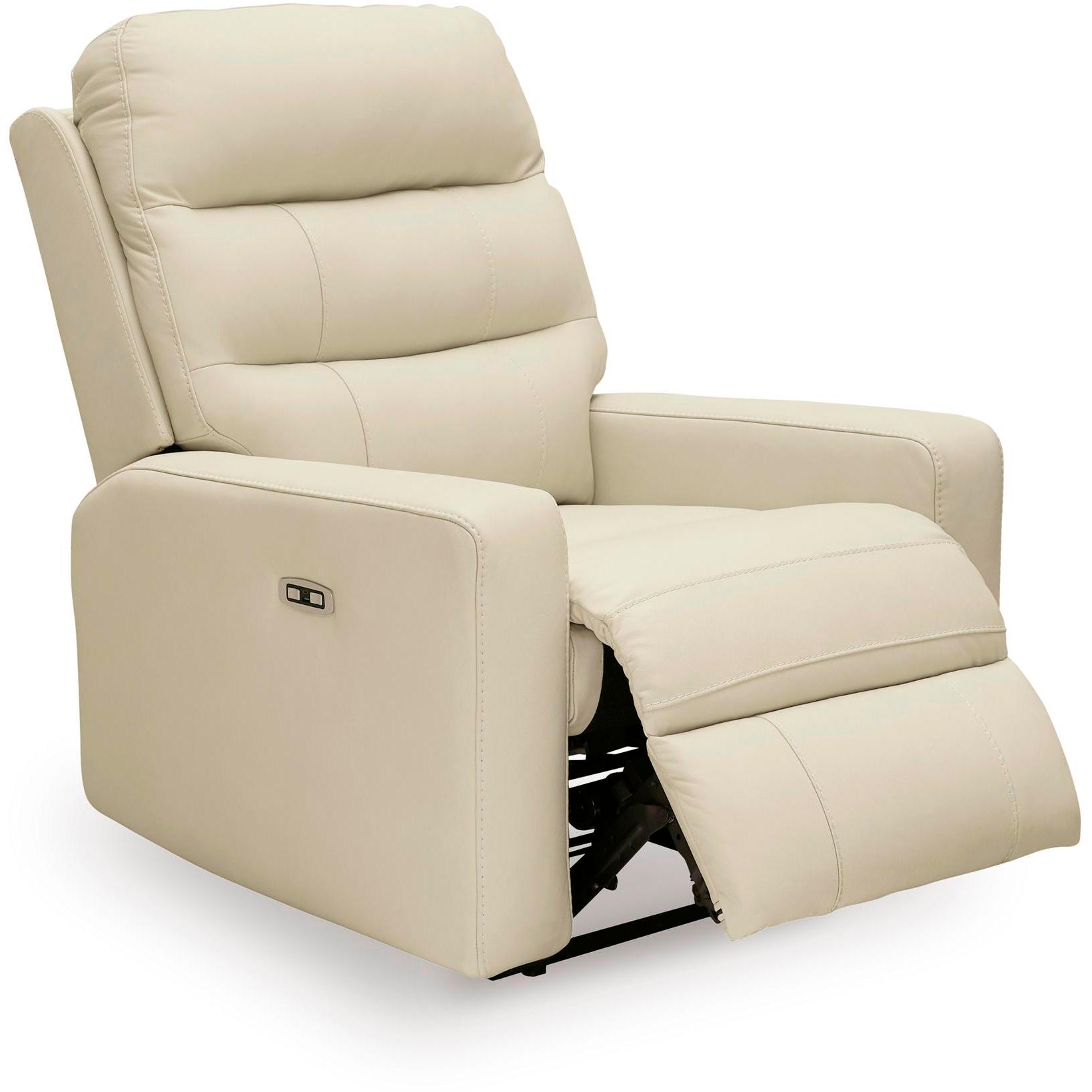  Signature Design by Ashley Pennacle Pier Power Leather Match Recliner PCU1350213 IMAGE 2