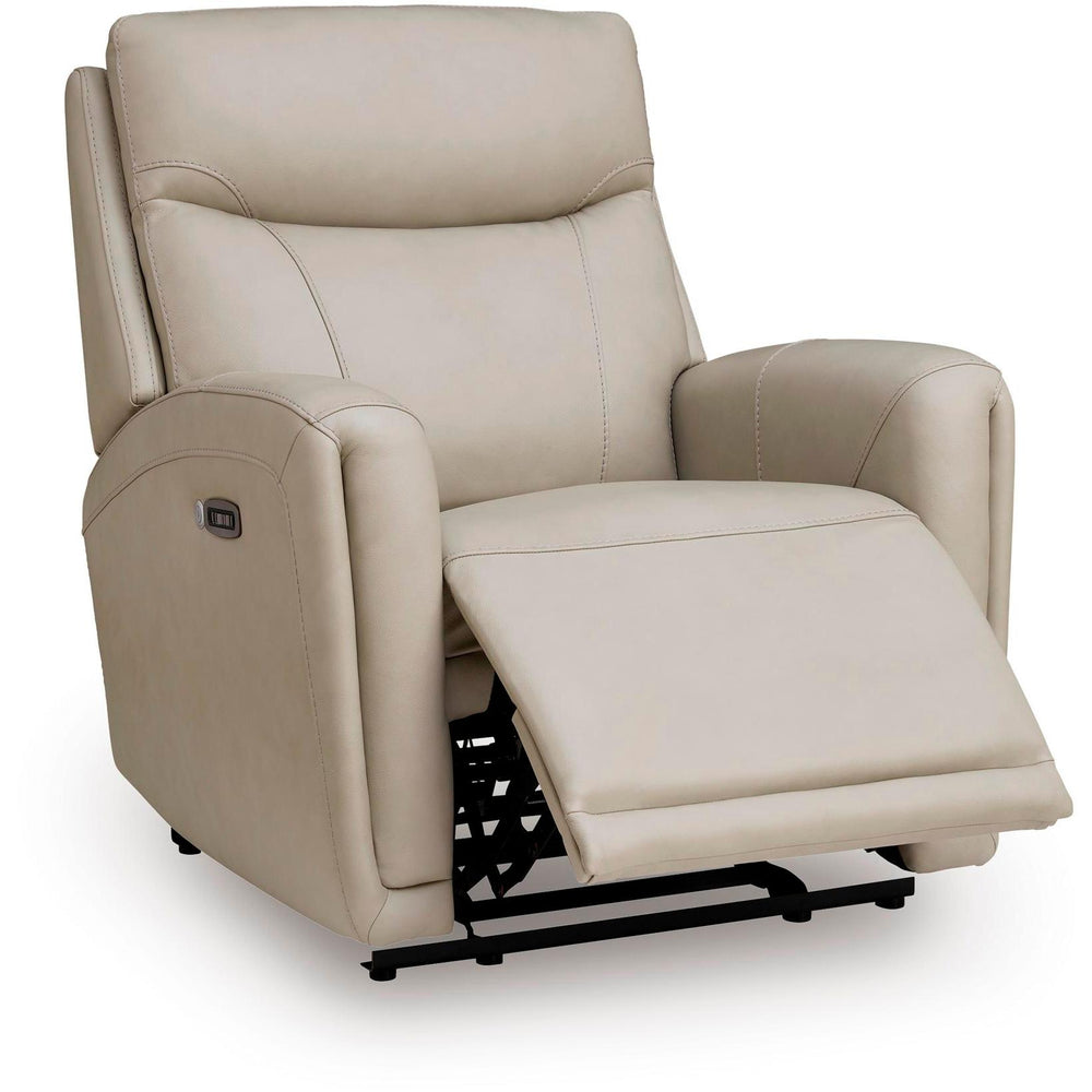  Signature Design by Ashley Pincara Power Leather Match Recliner PCU1380042 IMAGE 2