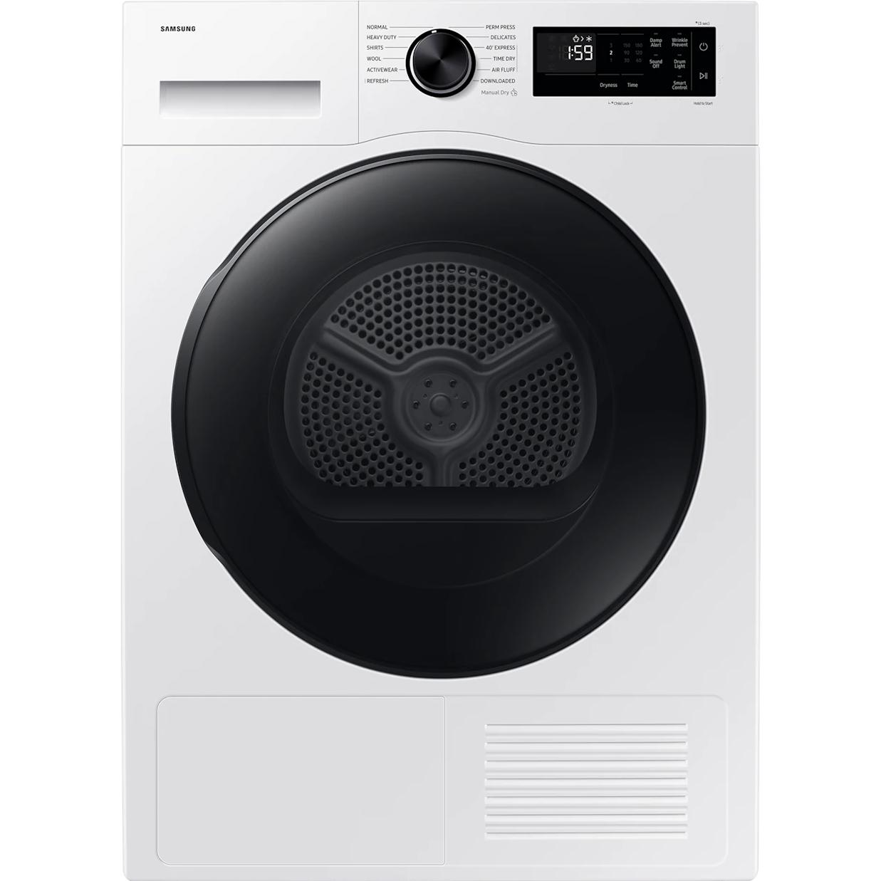  Samsung 5000 Series Compact Electric Dryer with Heat Pump Drying DV25FG50B0BE/AC IMAGE 1
