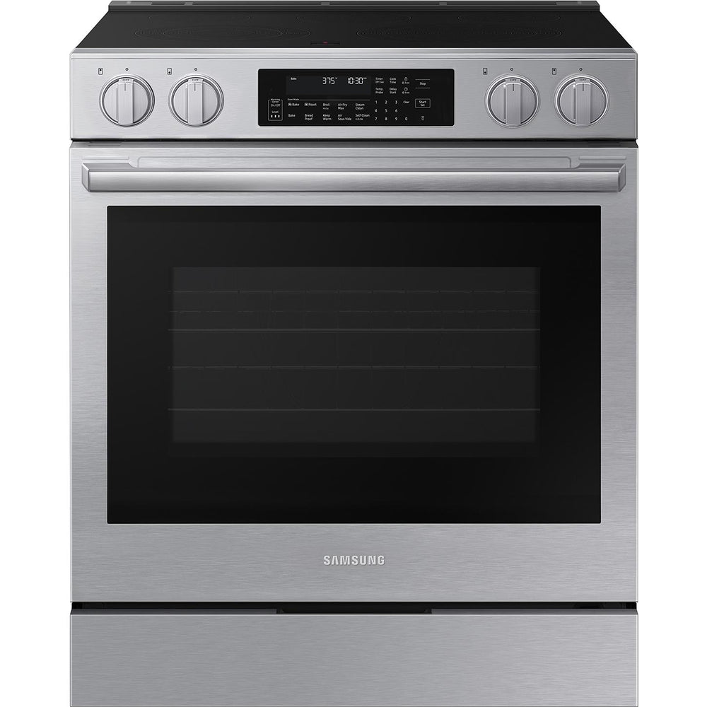  Samsung 30-inch Slide-in Electric range with Wi-Fi NSE90H63SRAC IMAGE 1