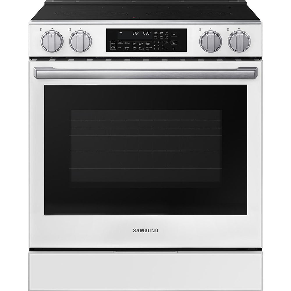  Samsung 30-inch Slide-in Electric range with Wi-Fi NSE90H63SWAC IMAGE 1