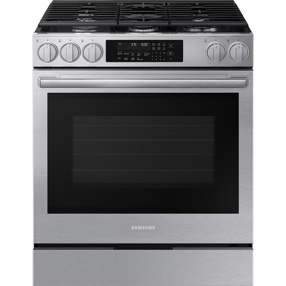  Samsung 30-inch Slide-in Gas Range with Wi-Fi NSG90H60SRAA IMAGE 1