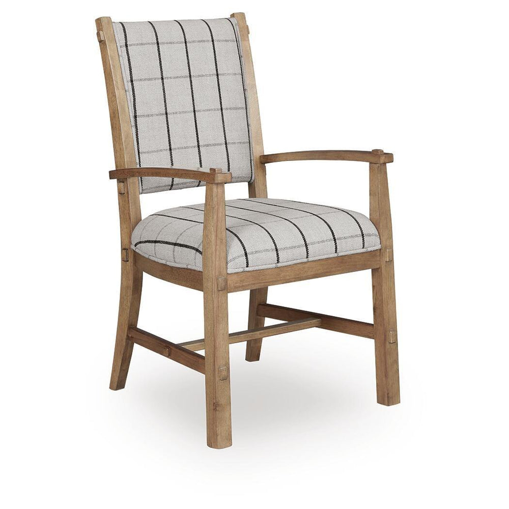  Benchcraft Ridgester D858-01A Dining Upholstered Arm Chair IMAGE 1