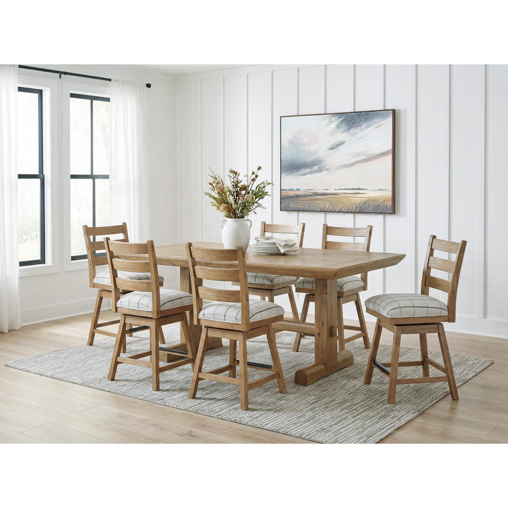 Benchcraft Ridgester D858-13 Rectangular Dining Room Counter Table IMAGE 7