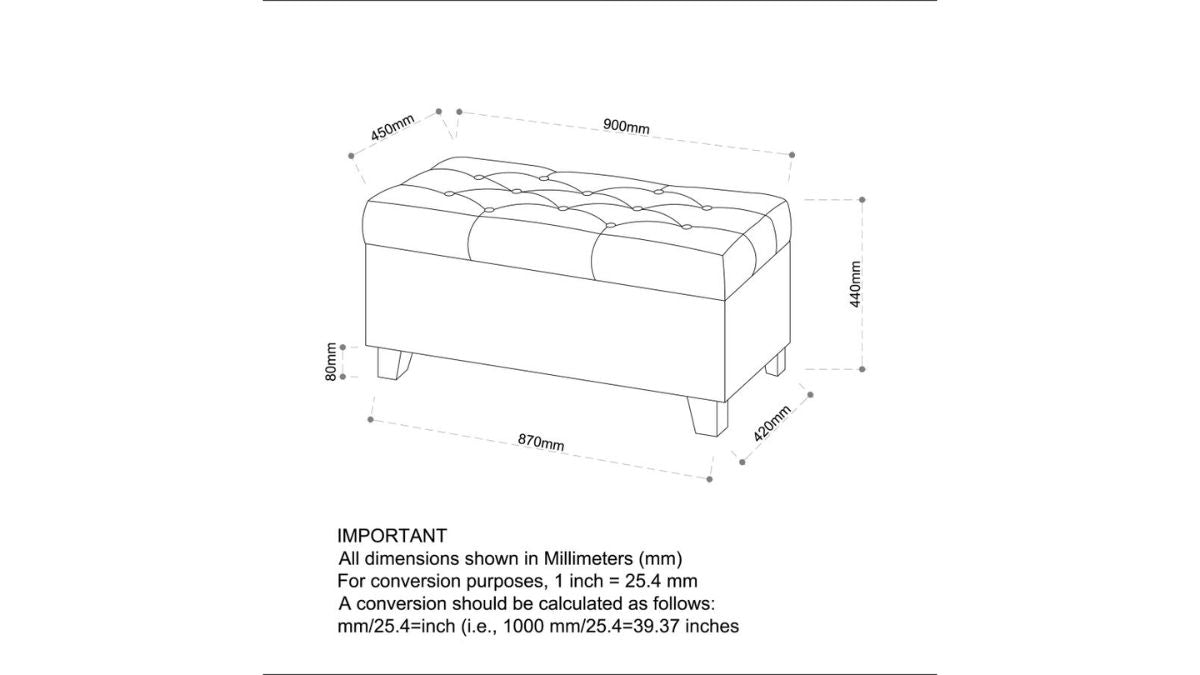 HARPER STORAGE BENCH