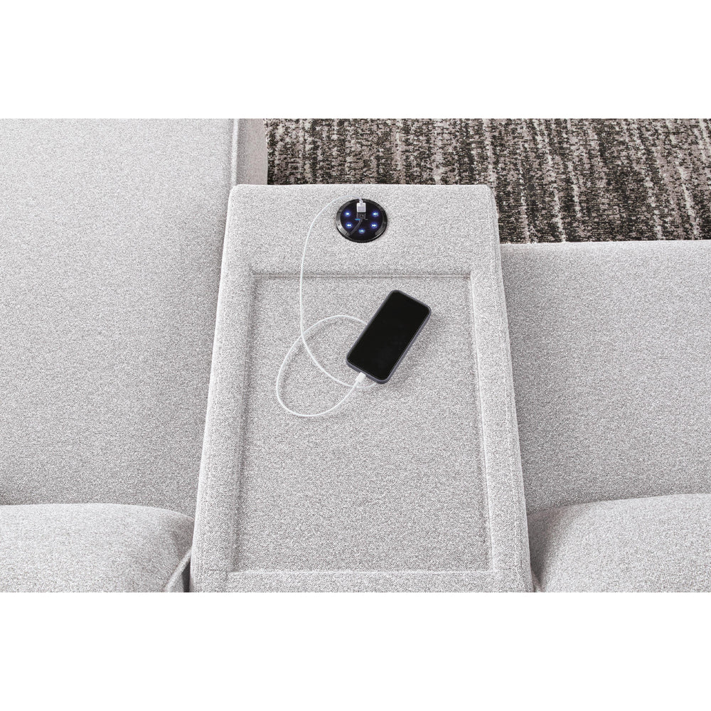  Signature Design by Ashley Modmax II 65907S43 6 pc Power Reclining Sectional with Chaise and Audio Console IMAGE 4