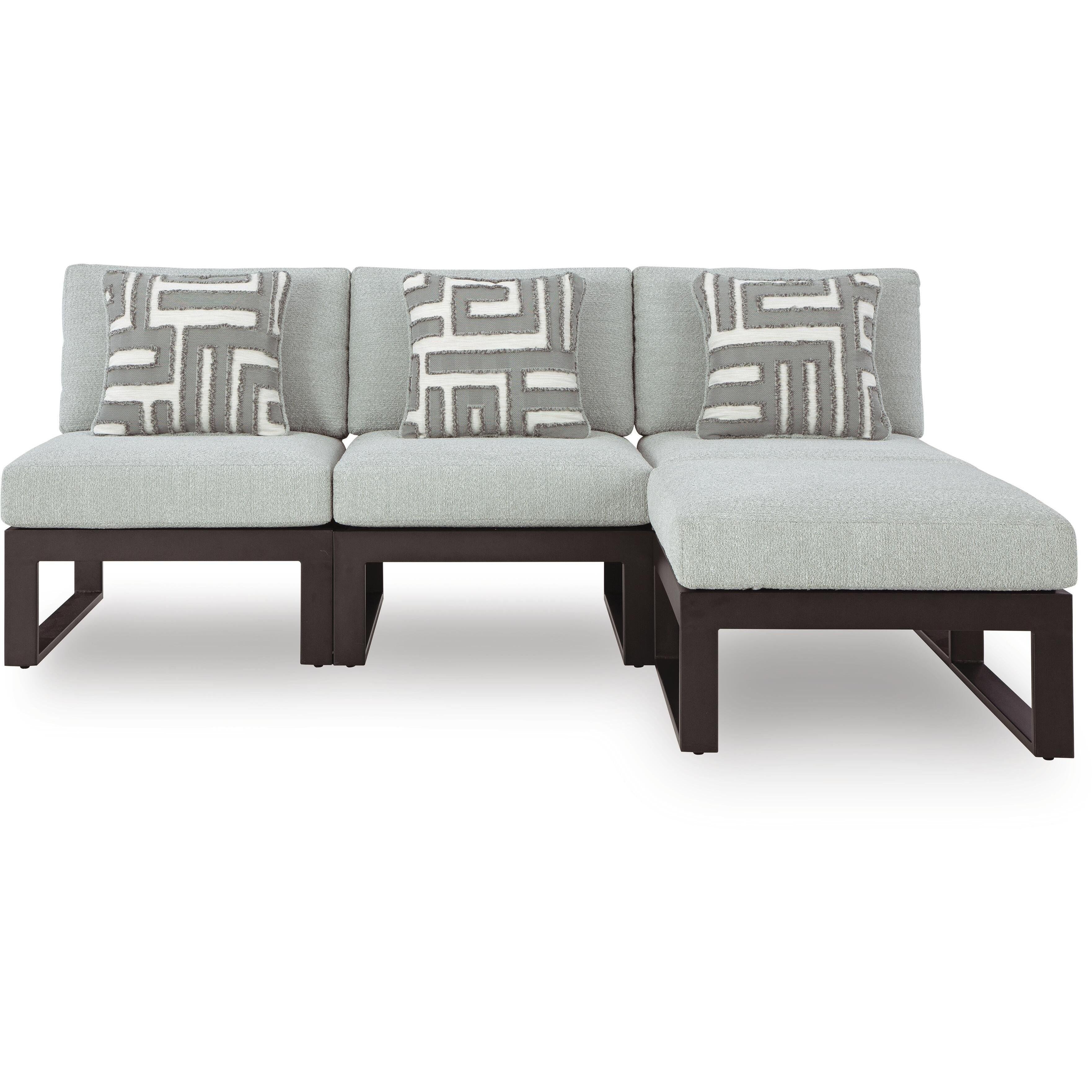  Signature Design by Ashley Beachloft P490P10 4 pc Outdoor Sectional IMAGE 1