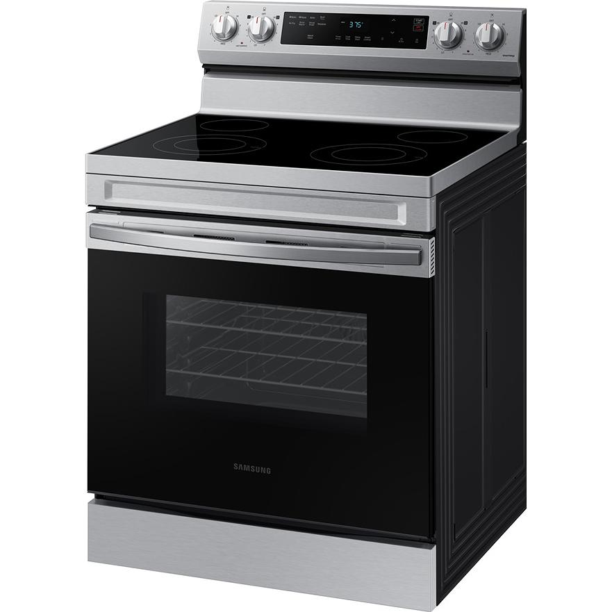  Samsung 6.3 cu. ft. Electric Freestanding Range Fan Convection Oven with Air Fry NE63F6510SR/AC IMAGE 2