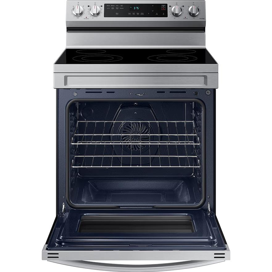  Samsung 6.3 cu. ft. Electric Freestanding Range Fan Convection Oven with Air Fry NE63F6510SR/AC IMAGE 4