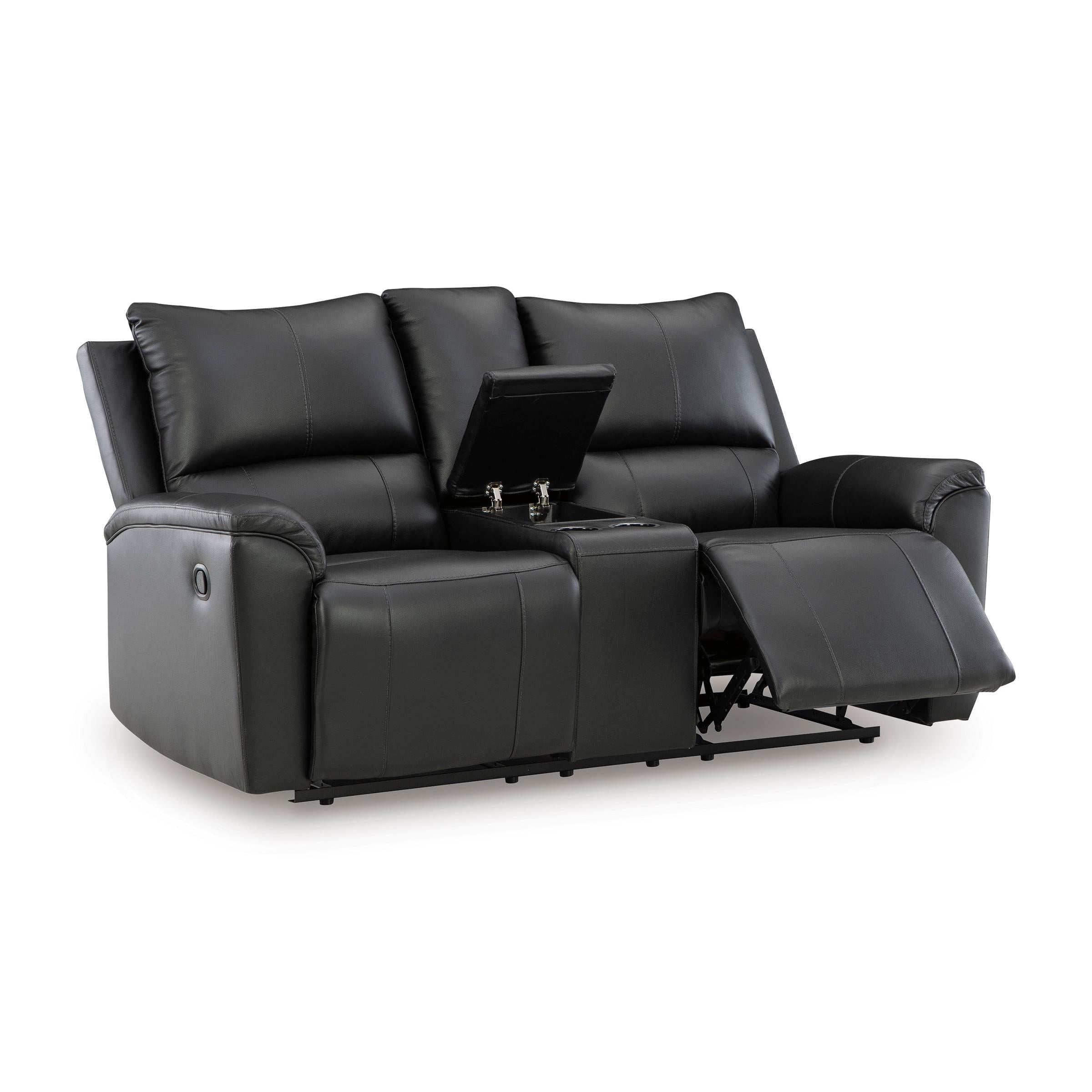 Signature Design by Ashley Glossmore Reclining Leather Match Loveseat