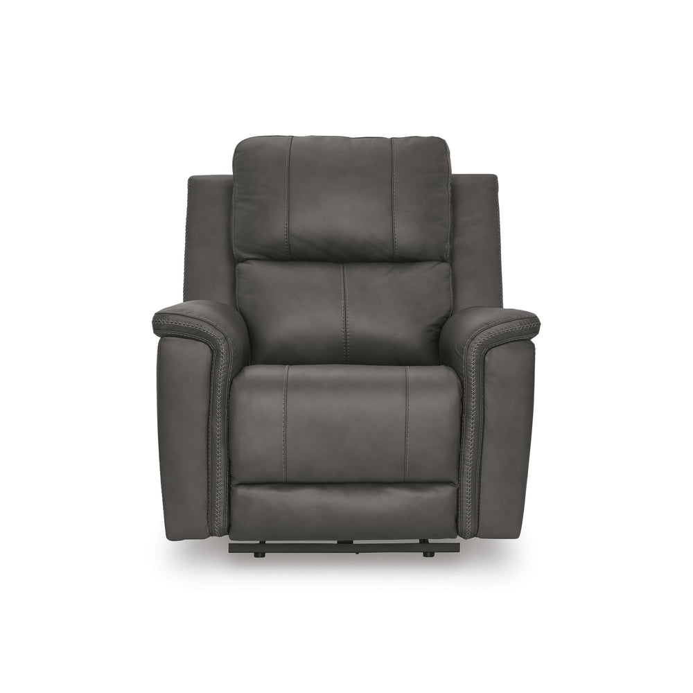  Signature Design by Ashley Bleckley Power Leather Match Recliner PCU1200013C IMAGE 3