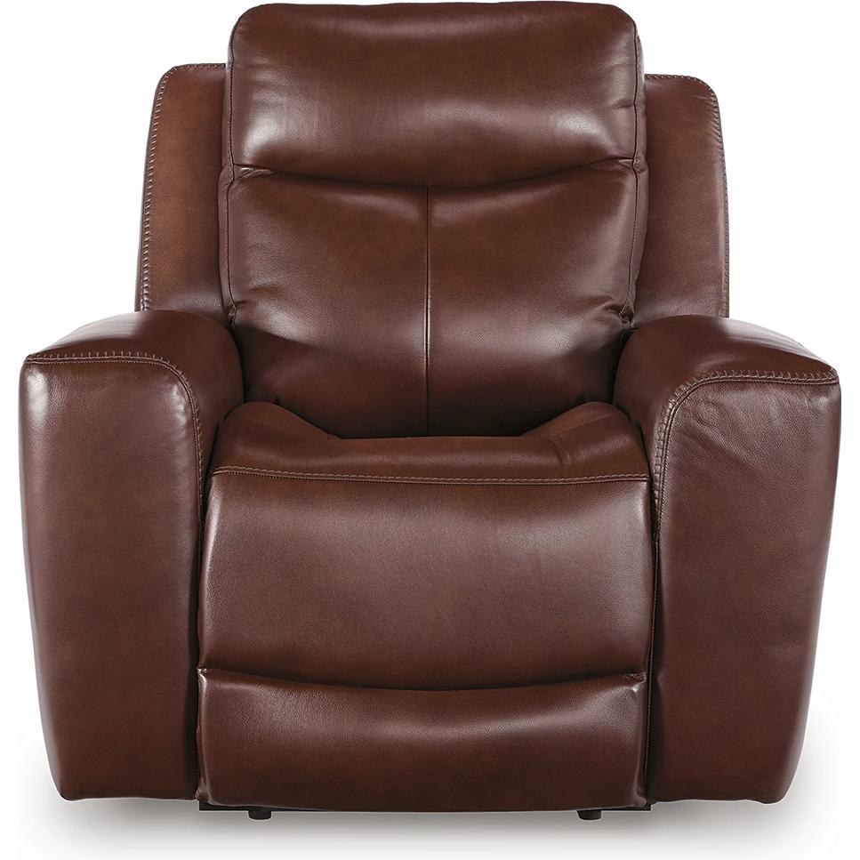  Signature Design by Ashley Next Move Power Leather Match Recliner PCU1210213C IMAGE 3
