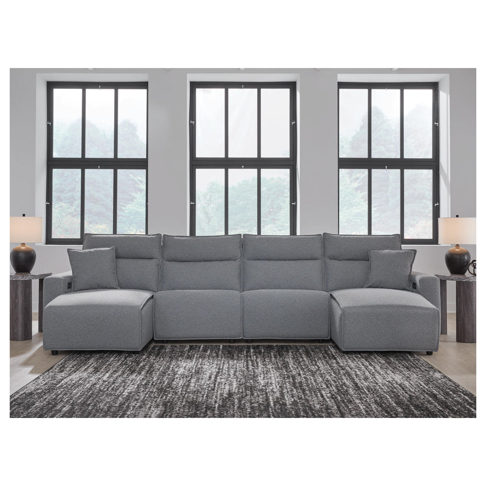  Signature Design by Ashley ModMax II Power Reclining Fabric 4 pc Sectional 6590679C/6590646C/6590646C/6590697C IMAGE 4