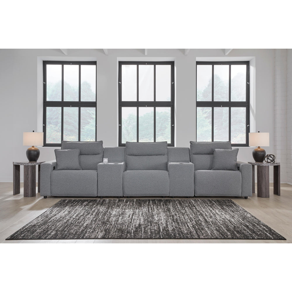  Signature Design by Ashley ModMax II Power Reclining Fabric 5 pc Sectional 6590658C/6590657C/6590646C/6590657C/6590662C IMAGE 5